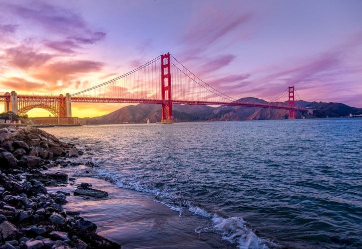 Мост Золотые Ворота, Сан-Франциско, Калифорния