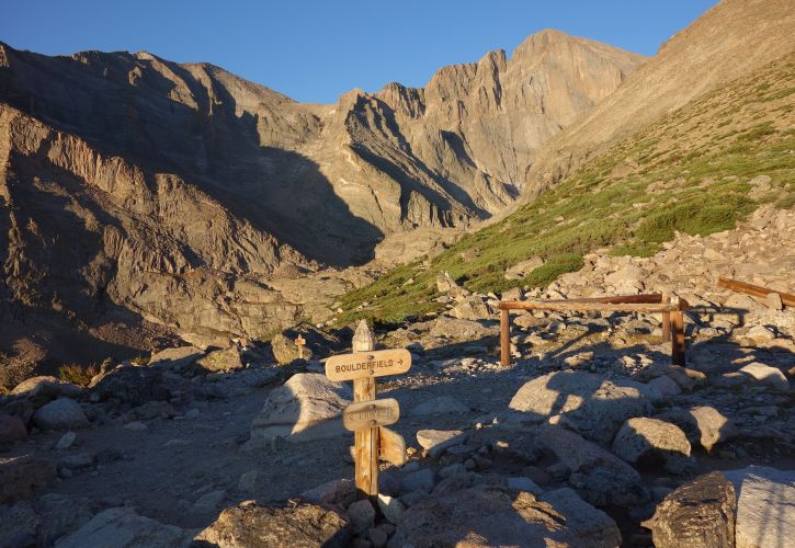 Climb Longs Peak Trail, Rocky Mountain National Park, Colorado