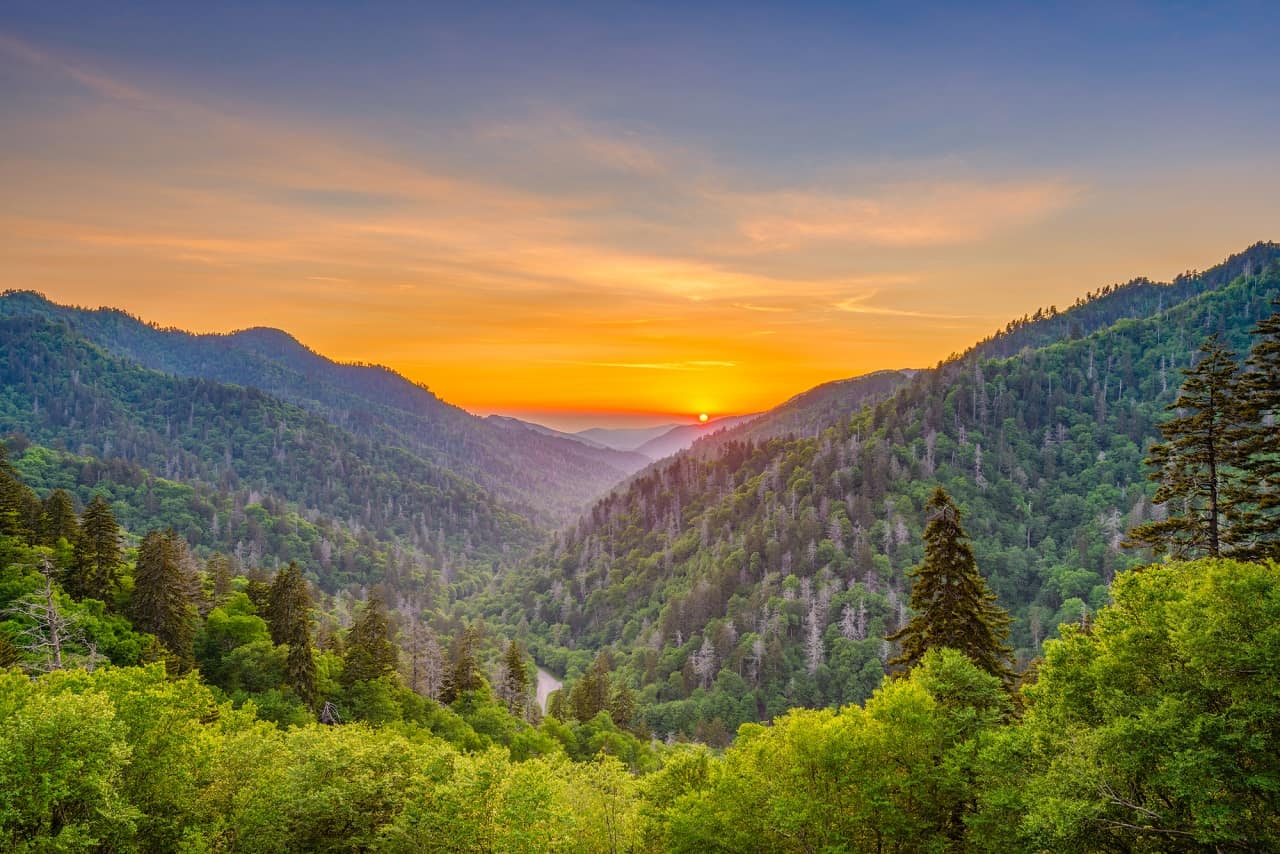 Great Smoky Mountains - North Carolina to Tennessee