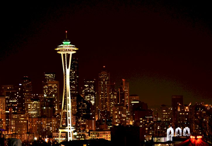The Space Needle and Seattle Center